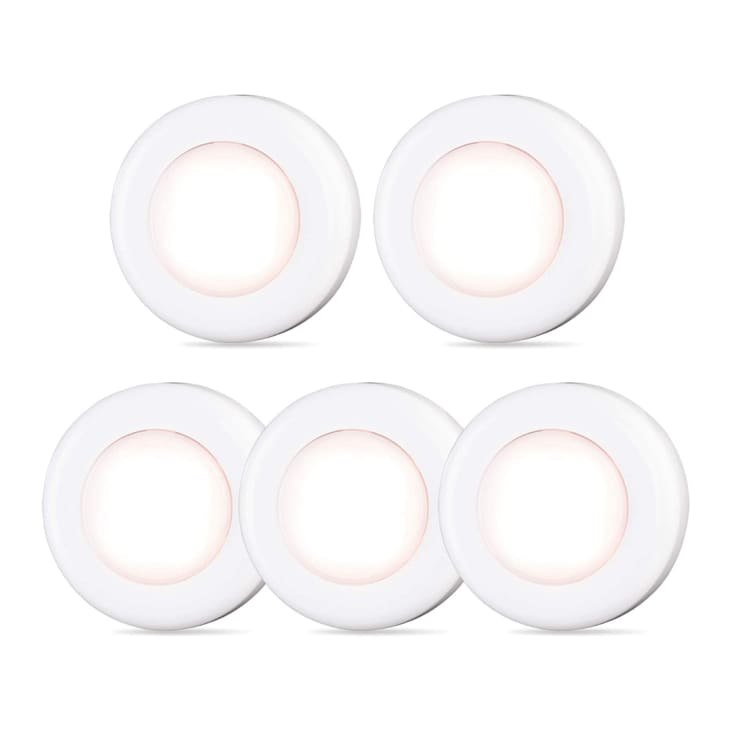 Wireless Tap Light Push Lights, 5-Pack at Amazon