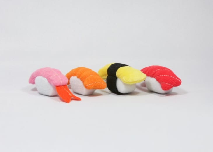 Sushi Cat Toy Set at Etsy