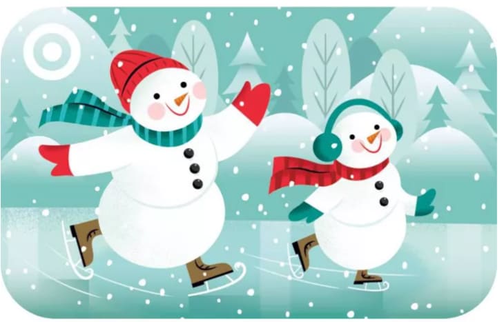Skating Snowmen Target GiftCard at Target