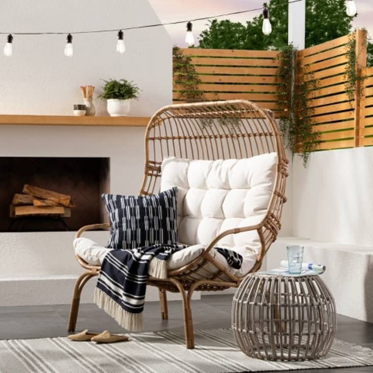 Product Image: Wicker & Metal Patio Egg Chair