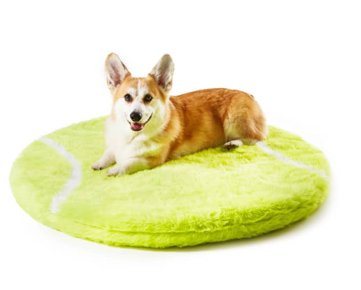 Product Image: PupRug™ Faux Fur Orthopedic Dog Bed - Tennis Ball