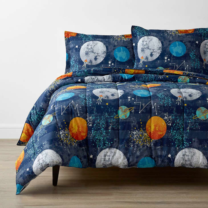 Company Kids Space Travel Organic Cotton Percale Comforter at The Company Store