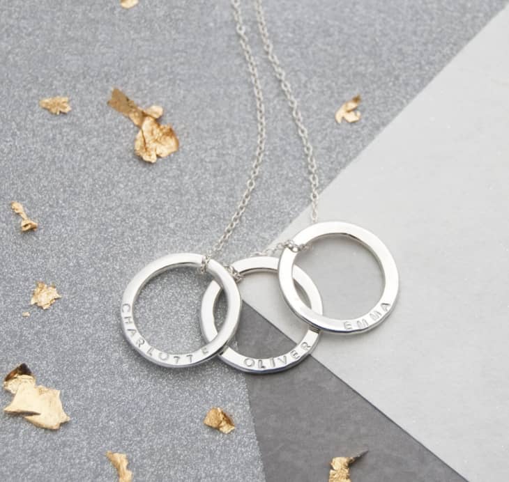 Product Image: Personalized Triple Ring Necklace