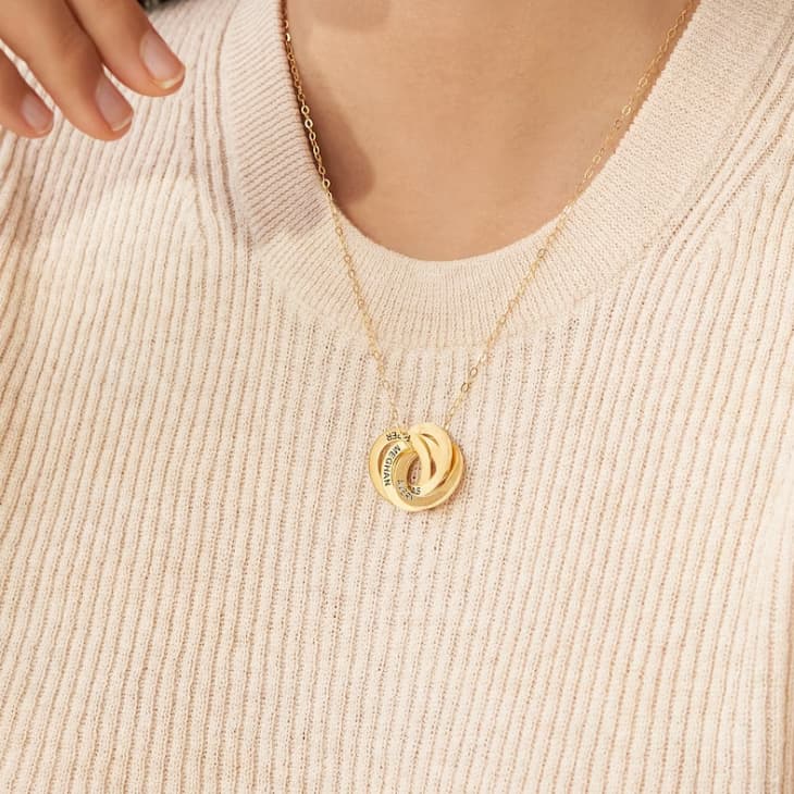 Product Image: Three-Ring Family Name Necklace by CaitlynMinimalist