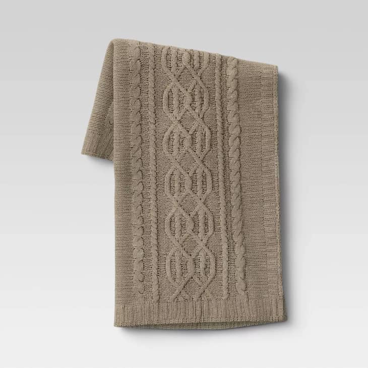 Product Image: Threshold Cable Knit Chenille Throw Blanket