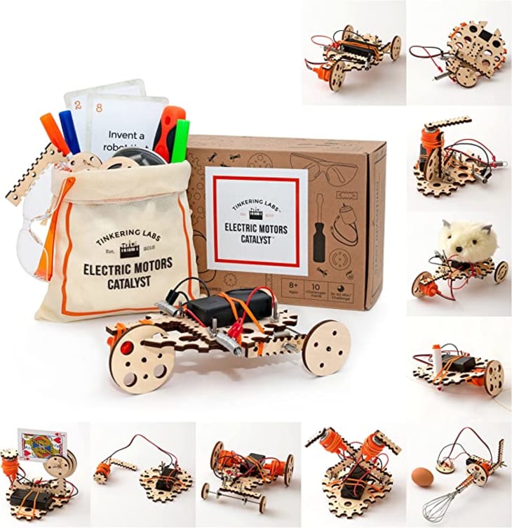 Product Image: Tinkering Labs Electric Motors Catalyst STEM Kit w/ 50+ pieces