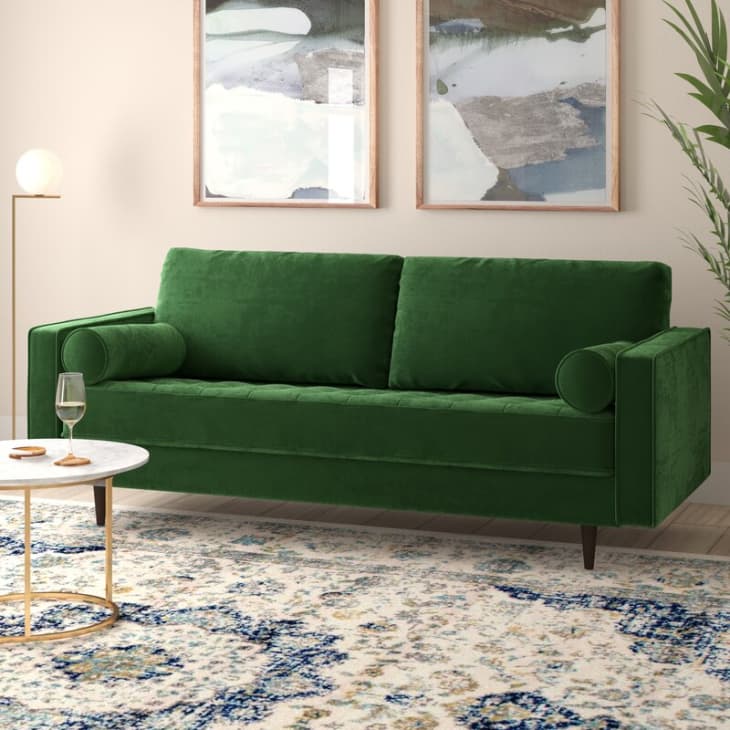 Toddington Velvet 84" Square Arm Sofa at Joss & Main