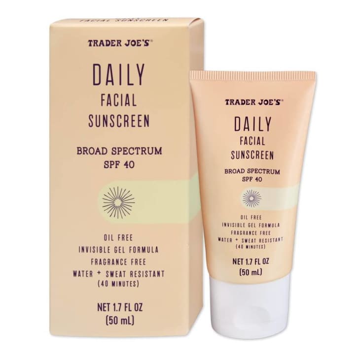 Trader Joe’s Daily Facial Sunscreen Broad Spectrum SPF 40 at Amazon