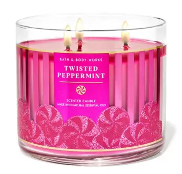 Twisted Peppermint 3-Wick Candle at Bath & Body Works