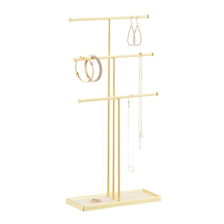 Umbra Gold Tribeca Necklace Stand at The Container Store