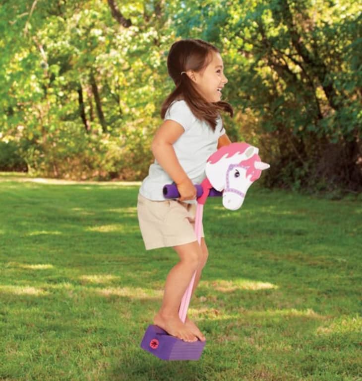Kidoozie Hop & Squeak Unicorn Pogo Jumper at Fat Brain Toys
