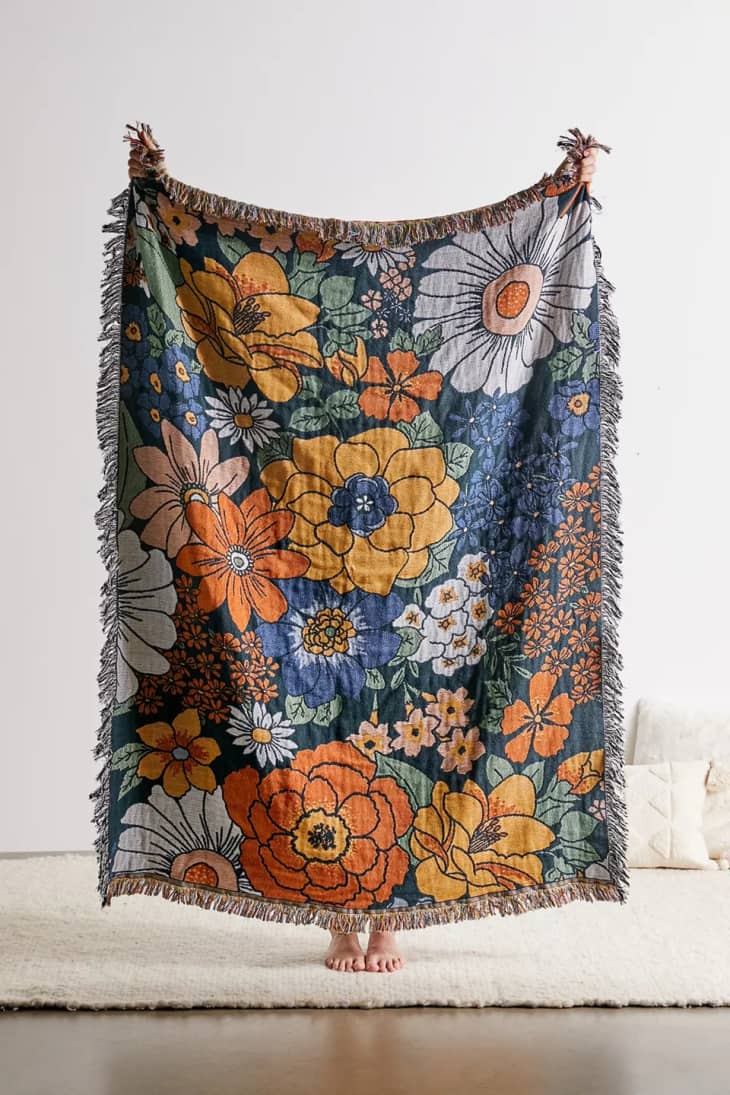 Product Image: Valley Cruise Press Midnight Bloom Woven Throw Blanket
