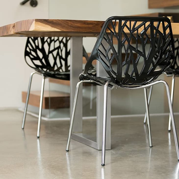 UrbanMod Black Modern Dining Chair (Set of 4) at Amazon