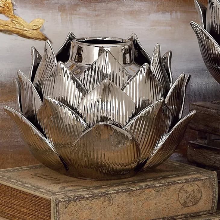Product Image: Stella & Eve Glam Ceramic Silver Bud Vase