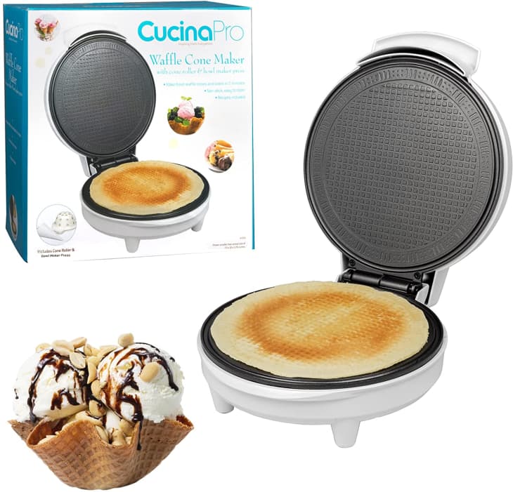 CucinaPro Waffle Cone and Bowl Maker at Amazon