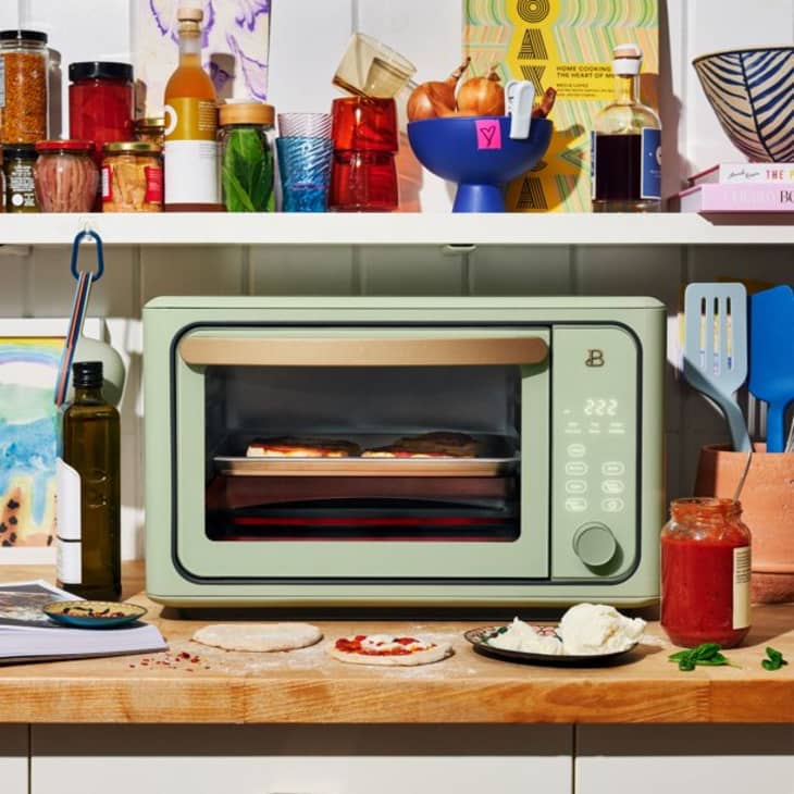 This cute retro toaster oven is great for making pizzas in small