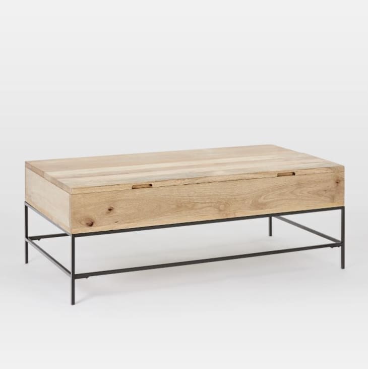 Industrial Living Room Collection Coffee Table, 50" x 26" at West Elm