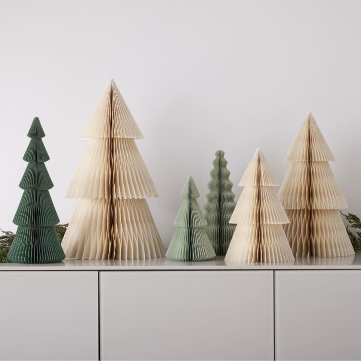 Neutral Accordion Paper Trees at West Elm