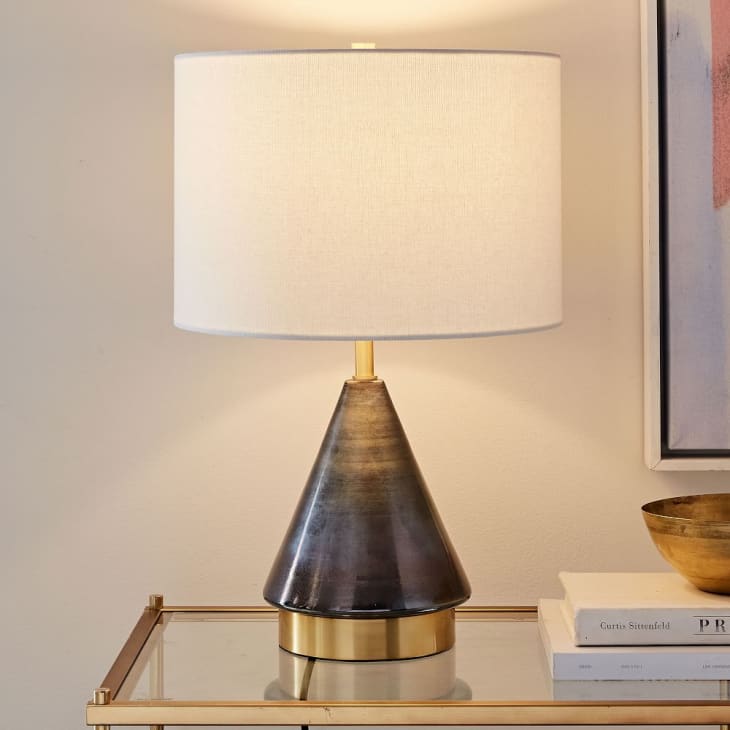 Metalized Glass USB Table Lamp, Small (Set of 2) at West Elm