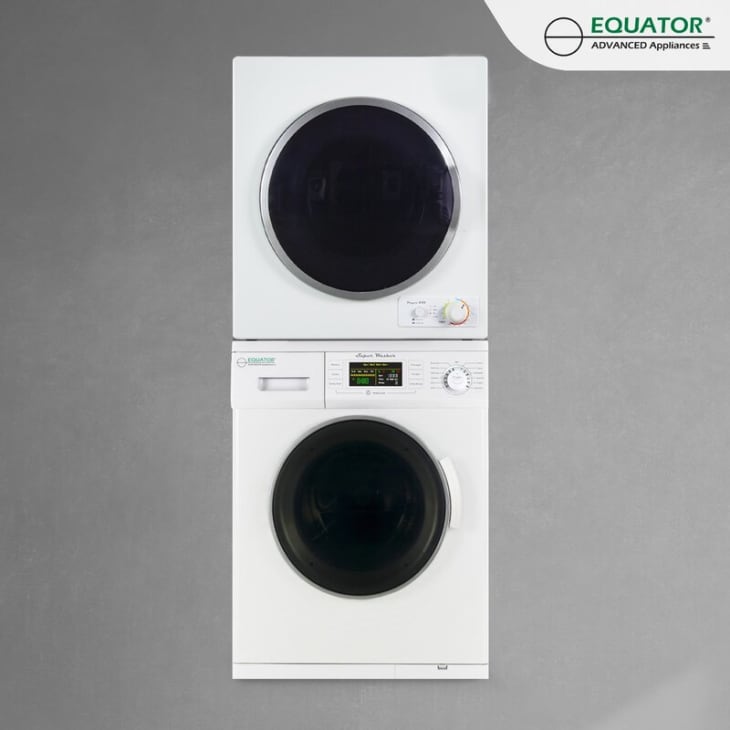 产品形象:赤道高效洗衣机和烘干机组合