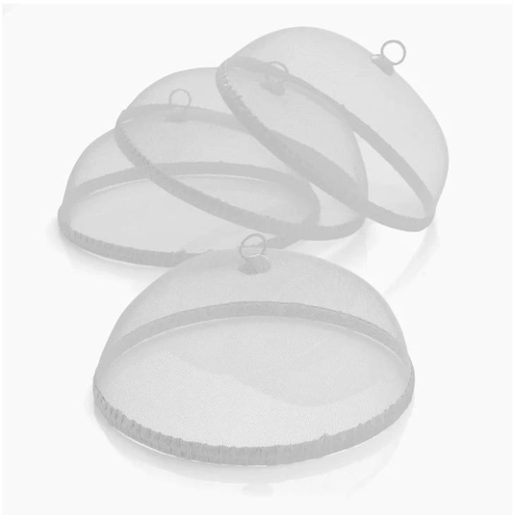 White Mesh Food Domes (Set of 4) at Riverbend Home