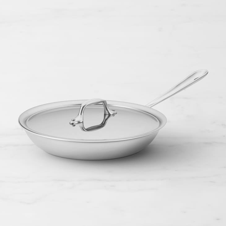 All-Clad D3 Tri-Ply 12” Stainless Steel Covered Fry Pan at Williams Sonoma