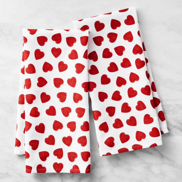 Williams Sonoma Heart Towels, Set of 2 at Williams Sonoma