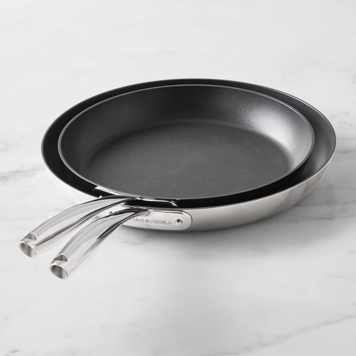 Williams Sonoma Stainless-Steel Nonstick French Skillet Fry Set at Williams Sonoma