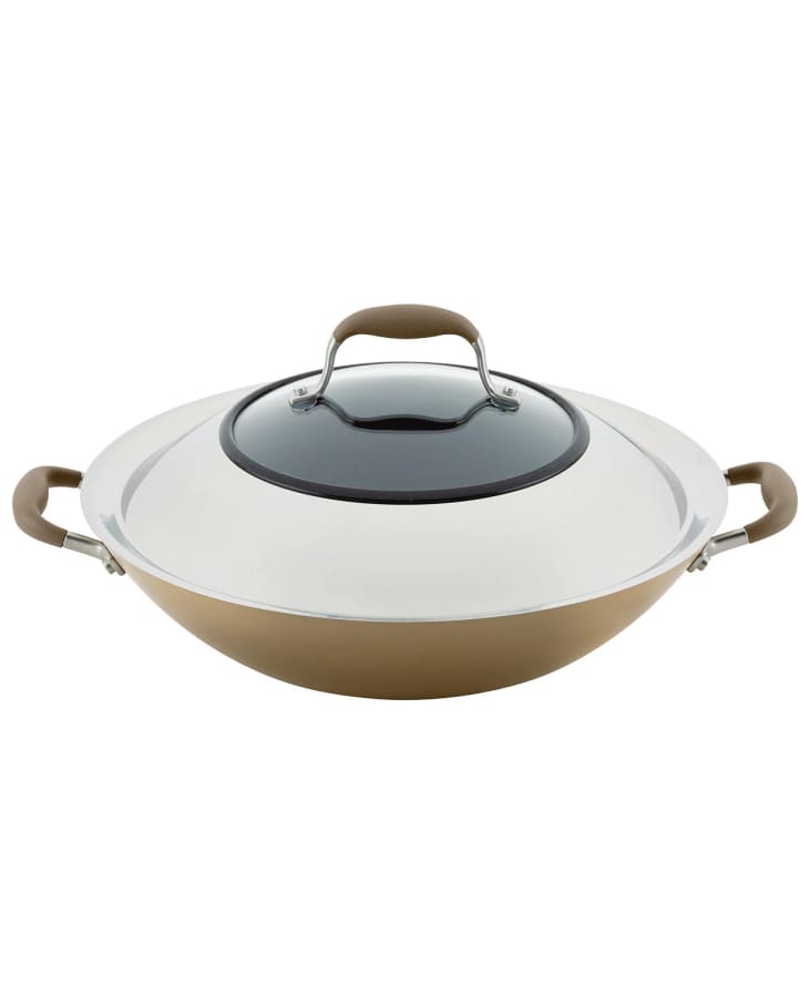 Anolon Advanced Home Hard-Anodized 14" Nonstick Wok with Side Handles at Macy's