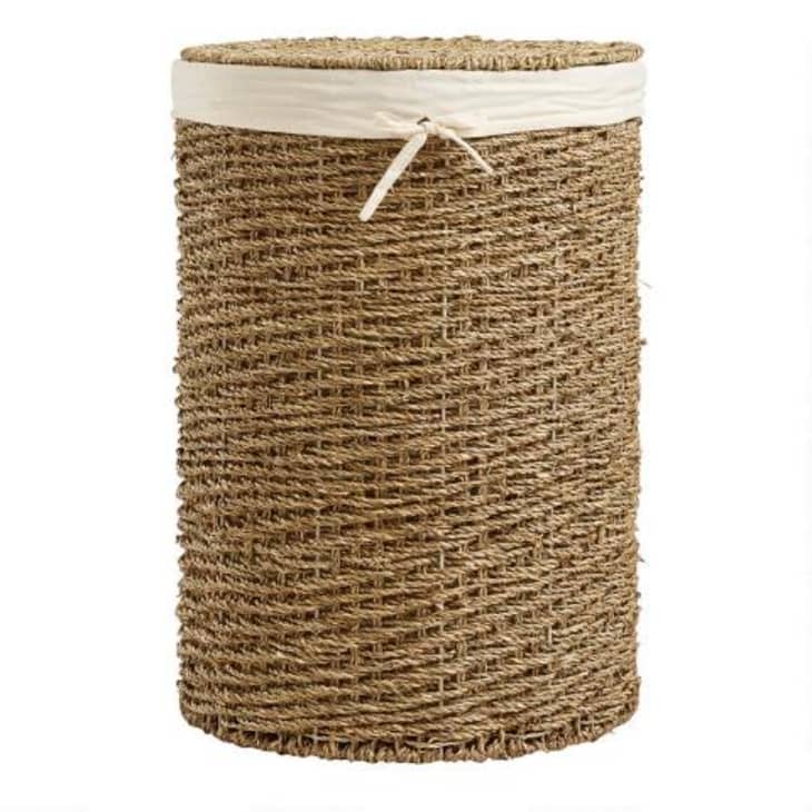 Product Image: Round Seagrass Trista Hamper With Liner and Lid