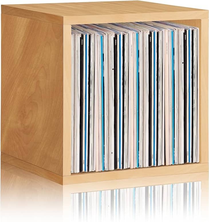 Way Basics Modular Vintage Vinyl Record Storage Blox Cube at Amazon