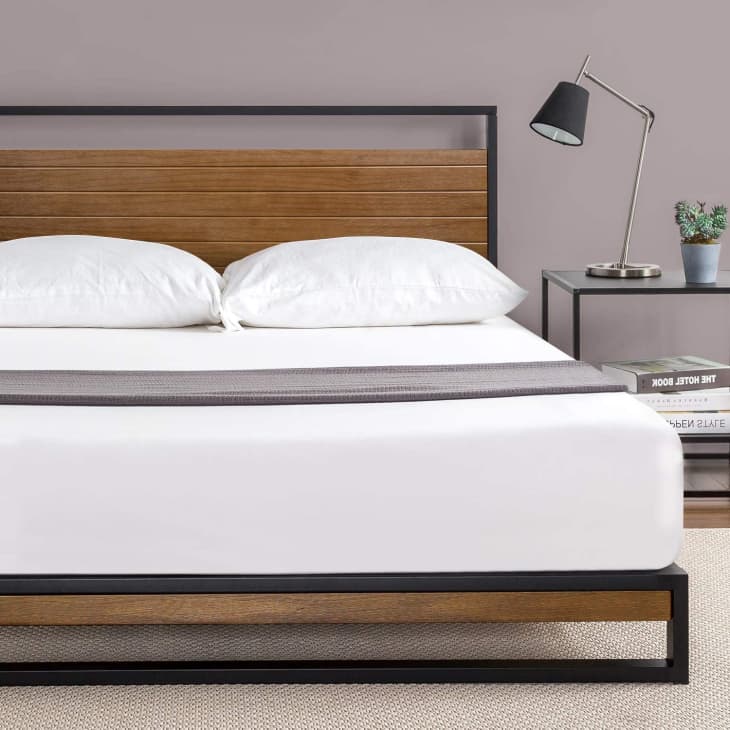 Zinus Suzanne Metal and Wood Platform Bed at Amazon