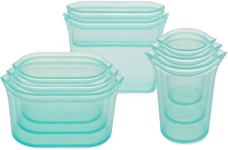 Zip Top Silicone Food Storage Bags at Amazon