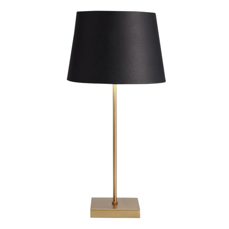 Product Image: Brass Manvi Accent Lamp with Black Shade
