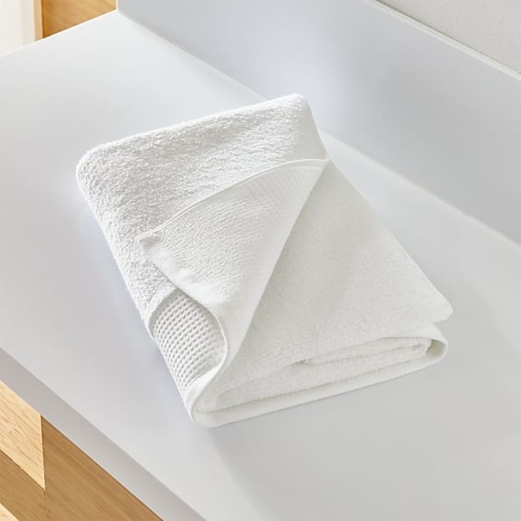 Waffle-Terry Organic Bath Towel at Crate and Barrel