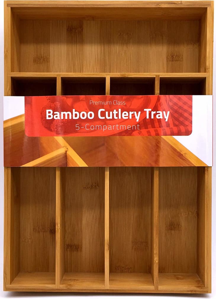 Utopia Kitchen Bamboo Cutlery Tray at Amazon
