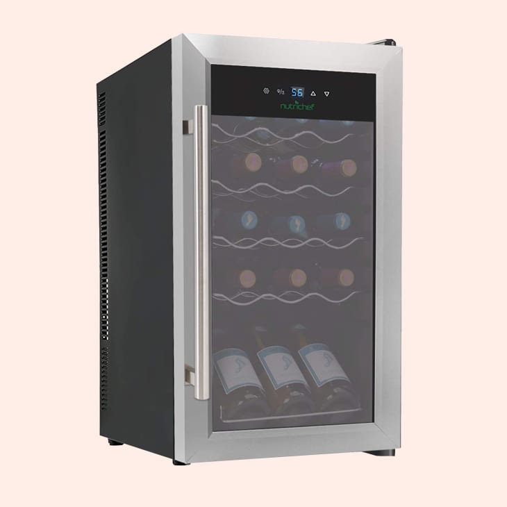 Product Image: Nutrichef 15-Bottle Stainless Steel Wine Refrigerator