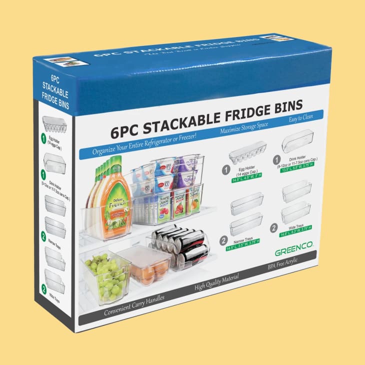 Product Image: Greenco Set of 6 Fridge Bins