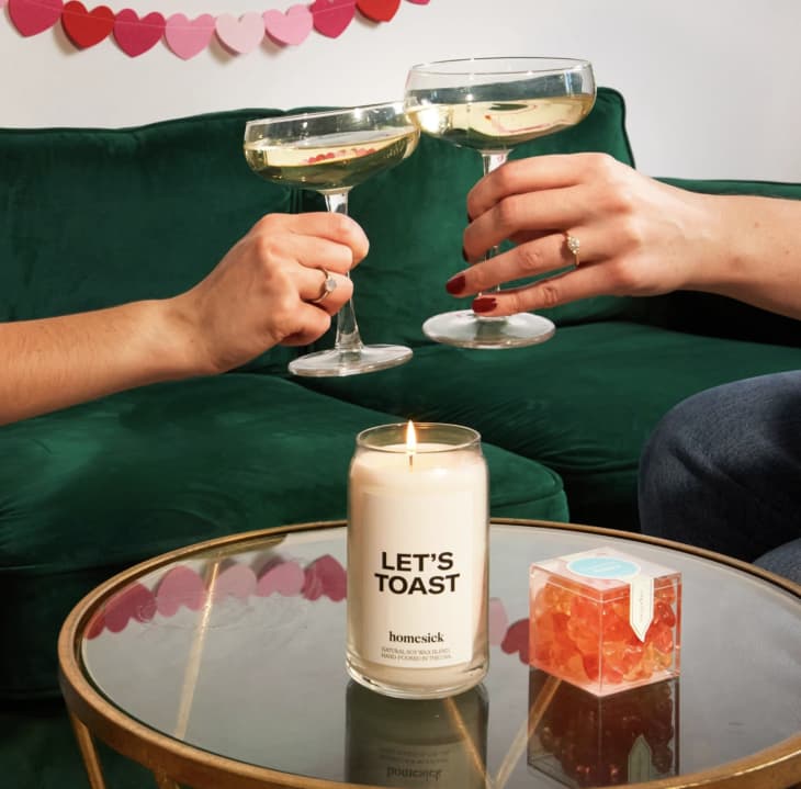 Homesick Candles Valentine's Day Bundle With Sugarfina Apartment Therapy