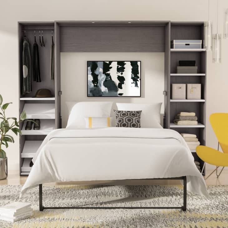 Modern murphy top bed with storage
