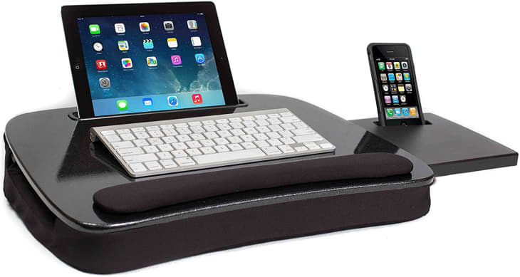 Portable lap desk deals with memory foam