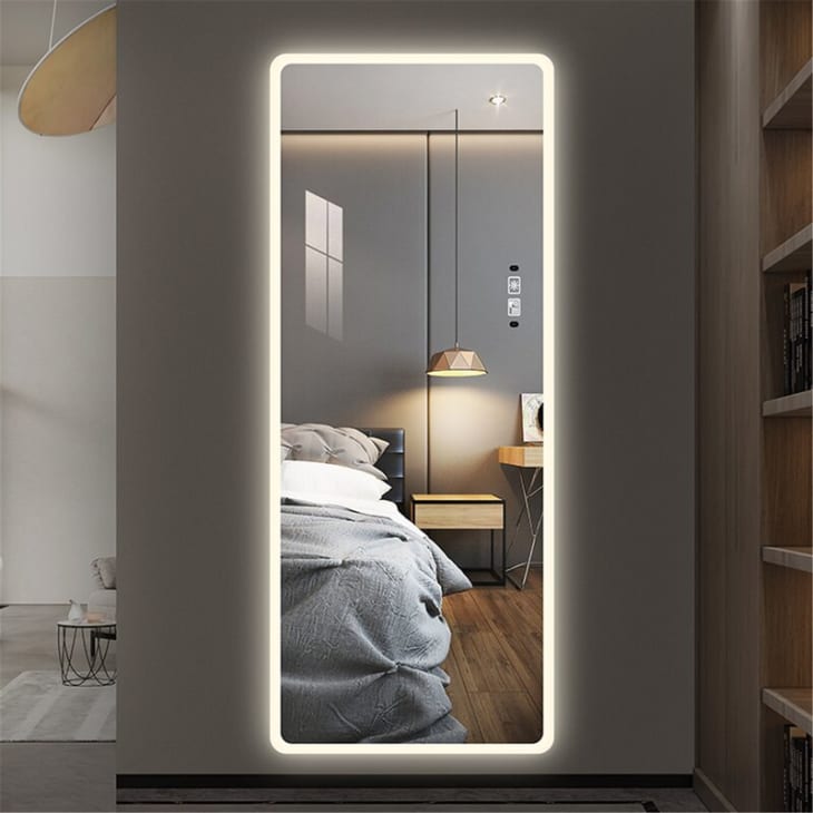 Lighted mirror clearance full length