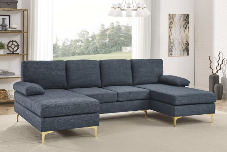 Gray sectional under deals 500