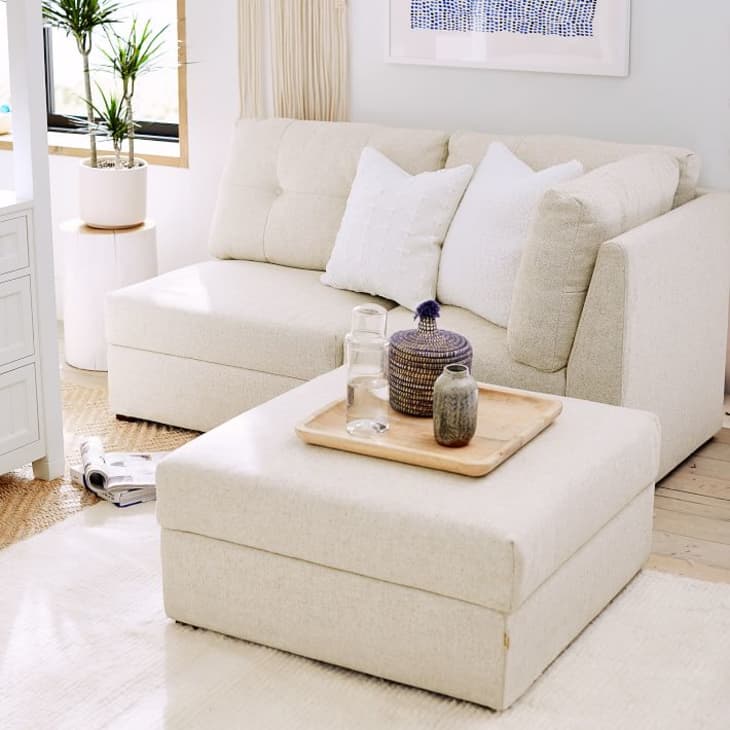 Small sectional with on sale storage