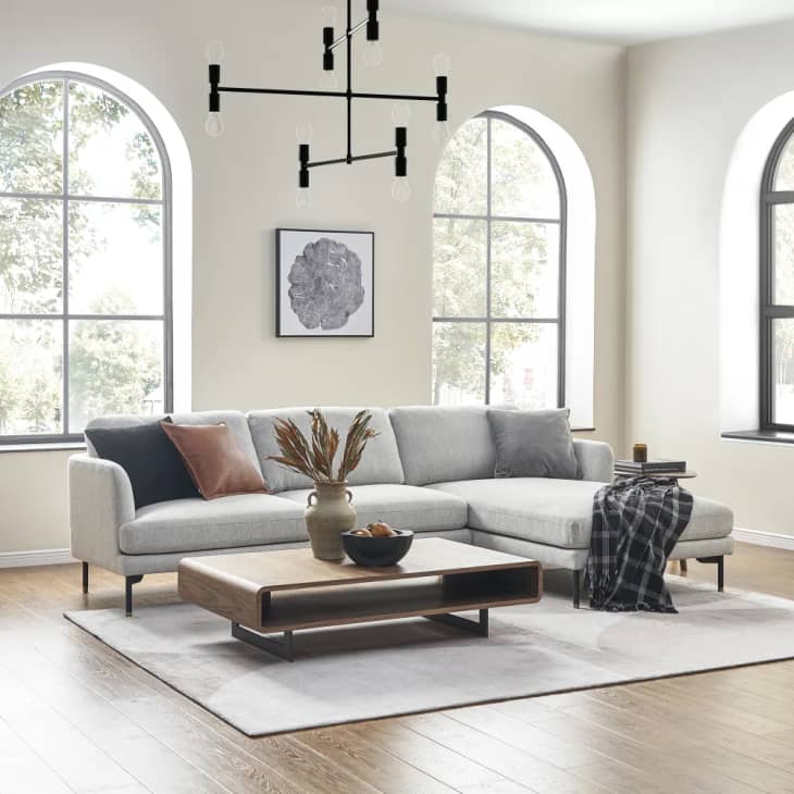 Castlery pebble sales chaise sectional sofa