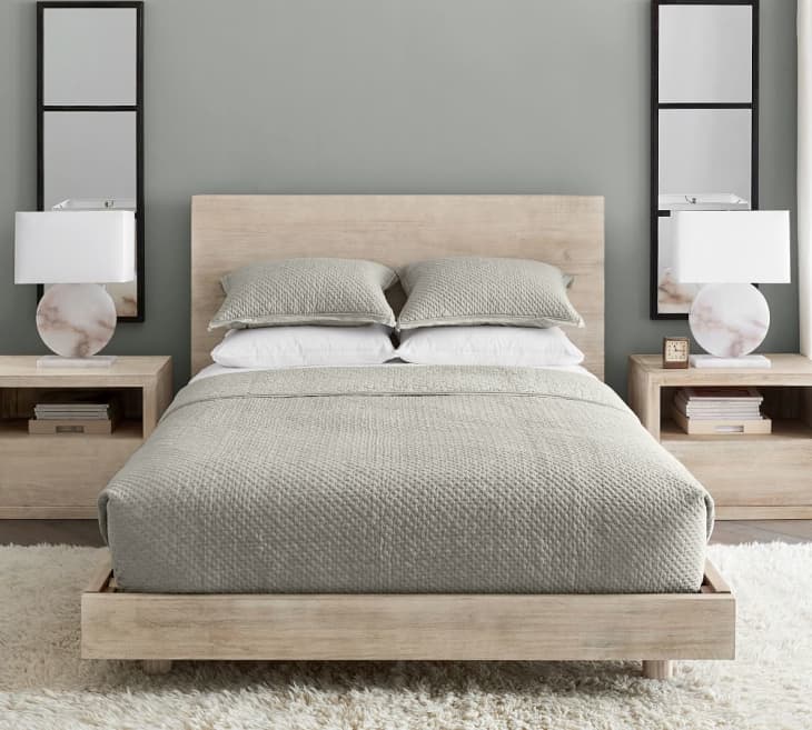 Pottery barn top wood bed frame