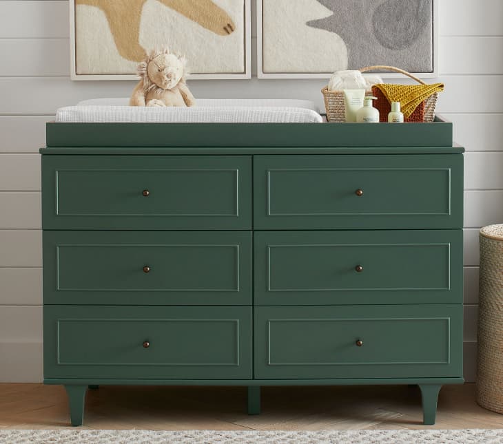 Nursery dresser best sale and topper set