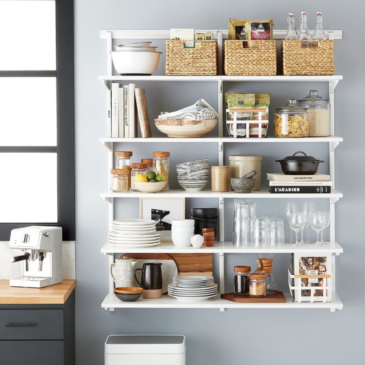 Container store floating shelves top
