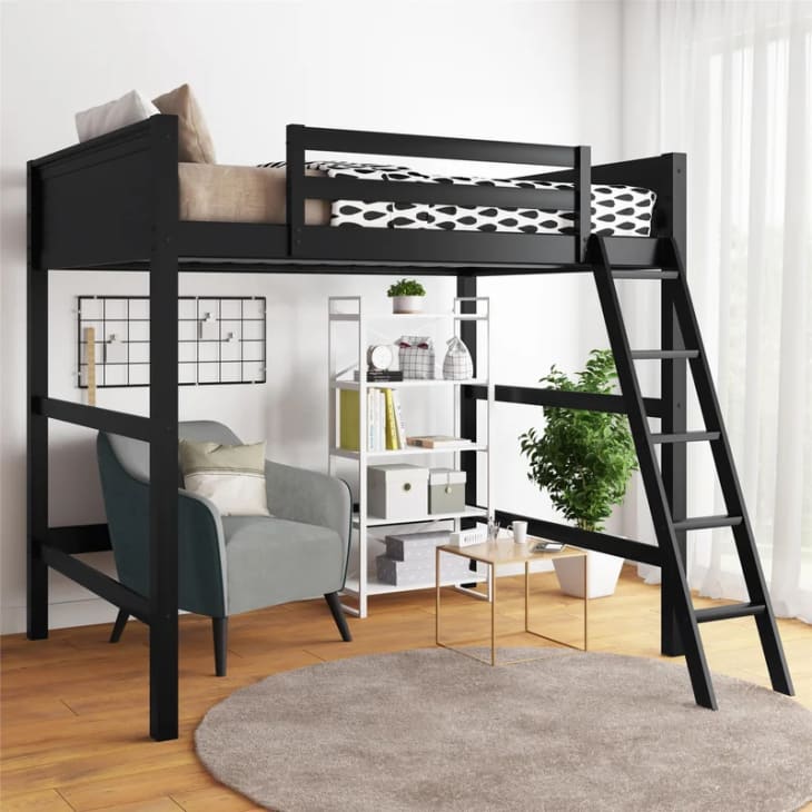 Full size cheap loft bed wayfair