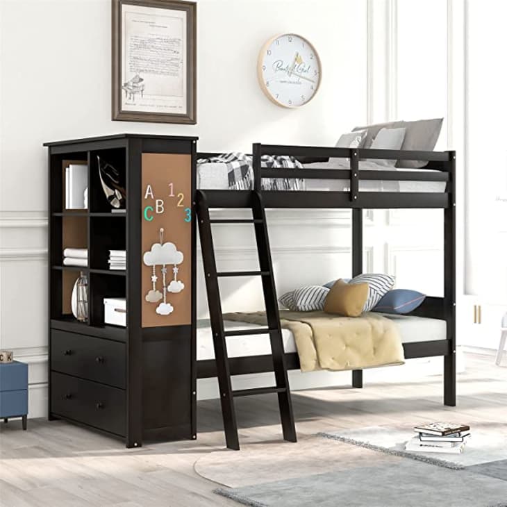 Tena full over full bunk bed shop with drawers